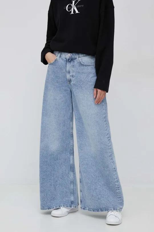 niebieski Calvin Klein Jeans jeansy Damski
