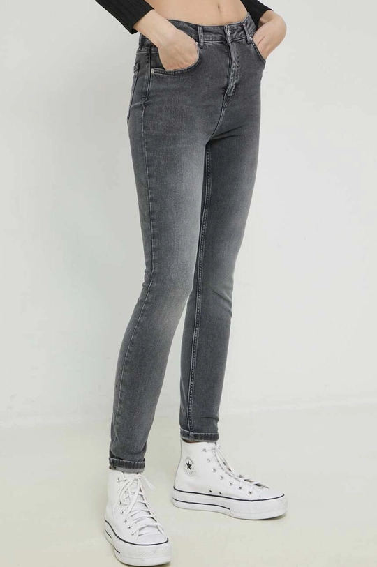 szary Karl Lagerfeld Jeans jeansy Damski