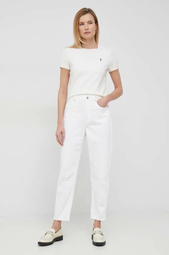 Τζιν παντελόνι Polo Ralph Lauren λευκό