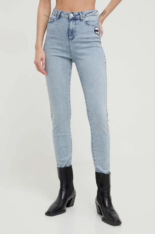 niebieski Karl Lagerfeld jeansy Ikonik 2.0 Damski