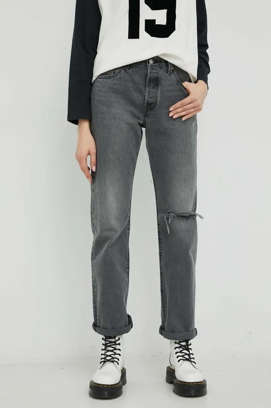 szary Levi's jeansy 501 Damski