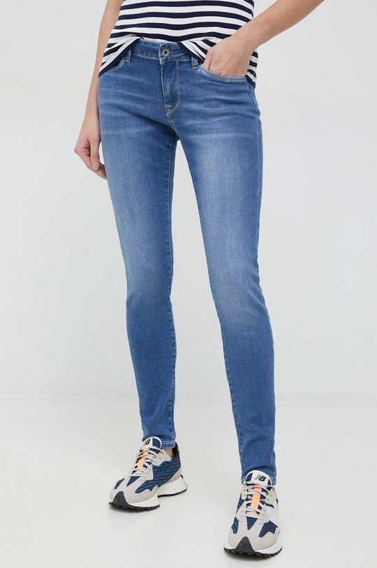 turkusowy Pepe Jeans jeansy Soho Damski