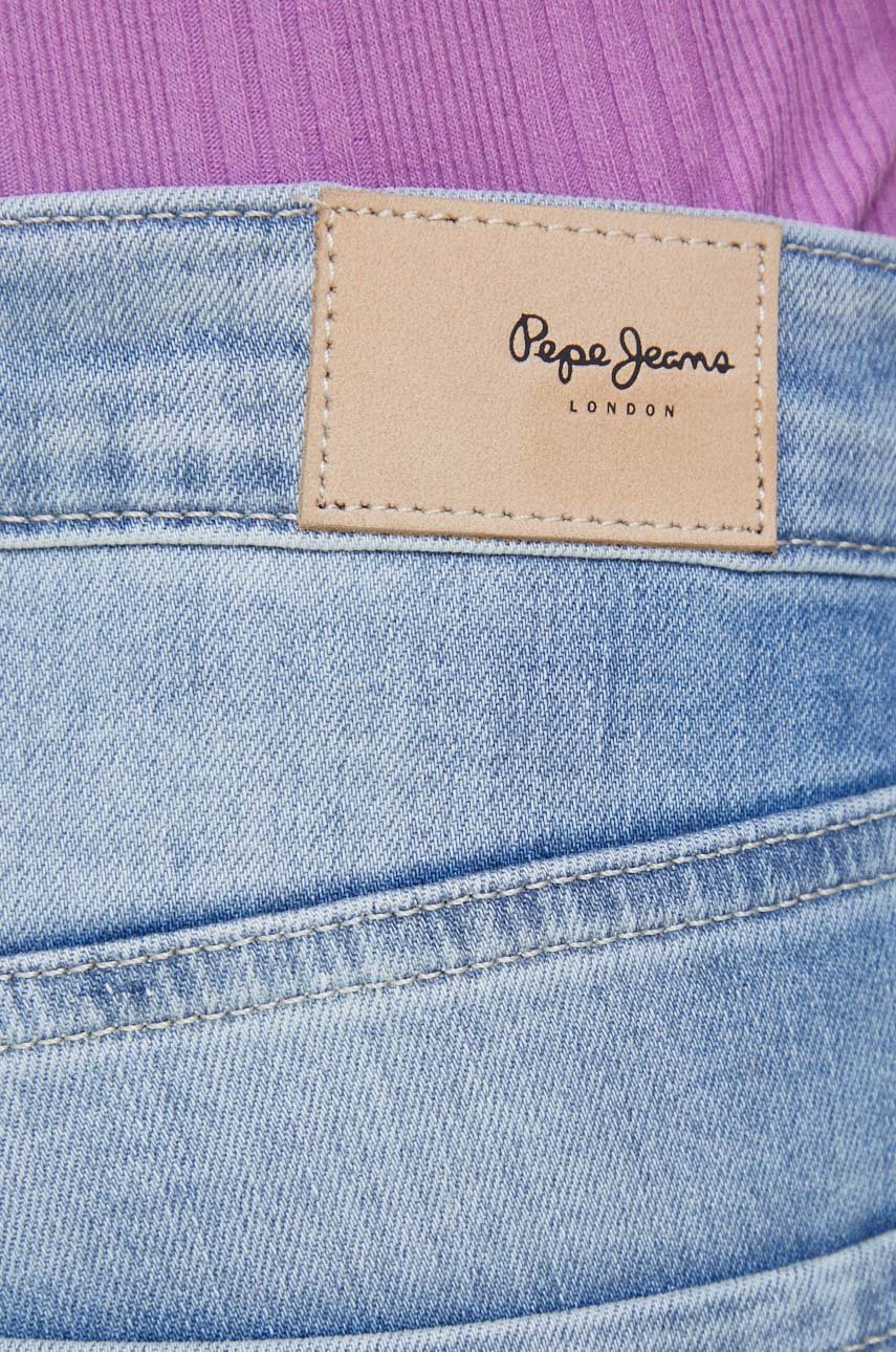 Pepe Jeans Grace MW Slim Jeans Donna - Vita Media Denim Elasticizzato