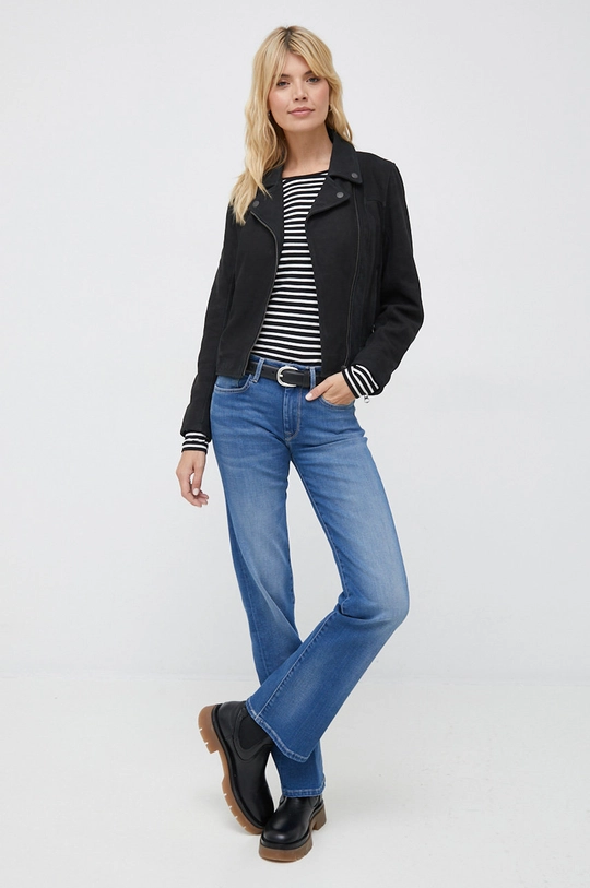 Pepe Jeans jeansy Aubrey niebieski