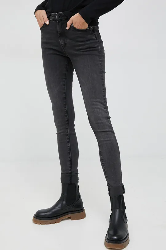 μαύρο Τζιν παντελόνι Pepe Jeans Regent Γυναικεία