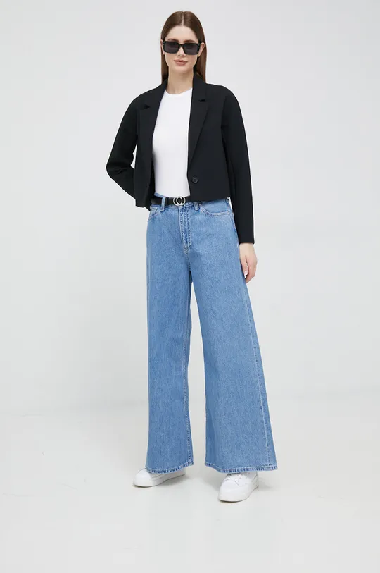 Calvin Klein Jeans jeansy Low Rise Loose niebieski
