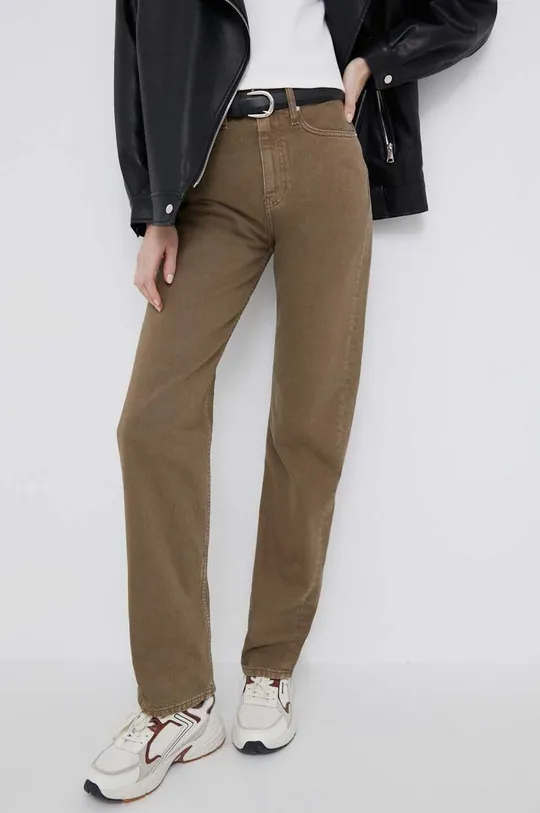 Τζιν παντελόνι Calvin Klein Jeans μπεζ
