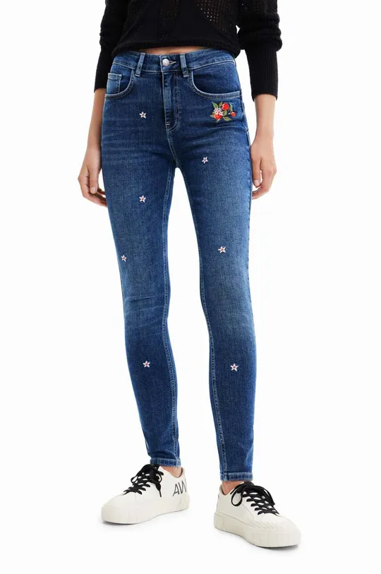 niebieski Desigual jeansy Damski