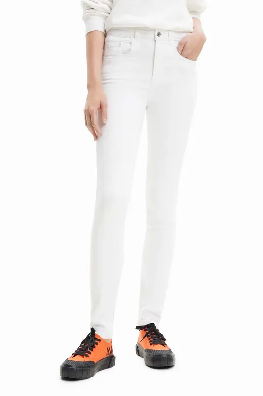 biały Desigual jeansy Damski