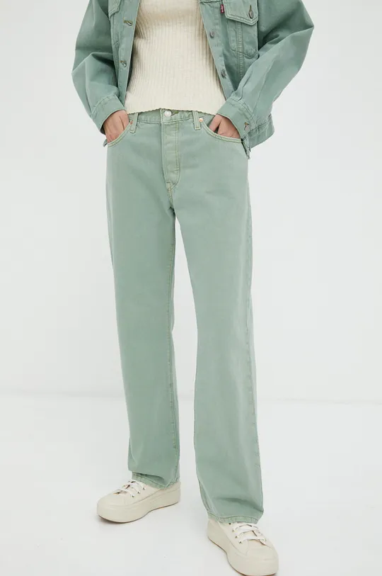 zielony Levi's jeansy 501 90's Damski