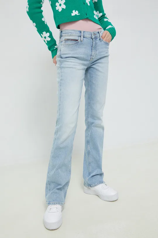Τζιν παντελόνι Tommy Jeans Maddie μπλε