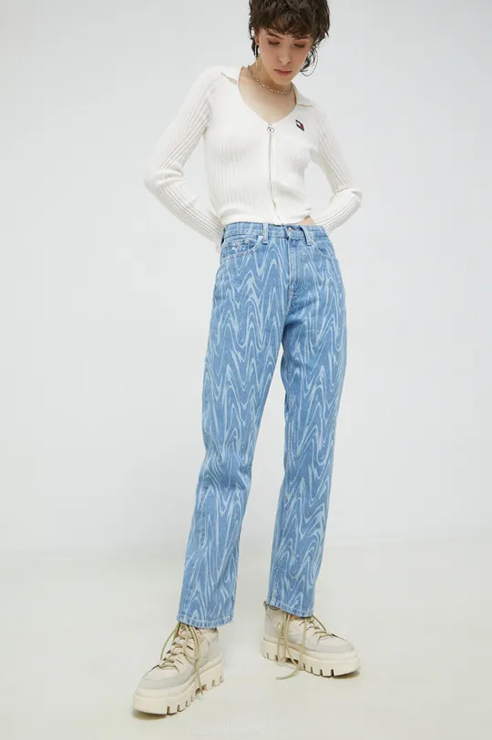 μπλε Τζιν παντελόνι Tommy Jeans Harper Γυναικεία