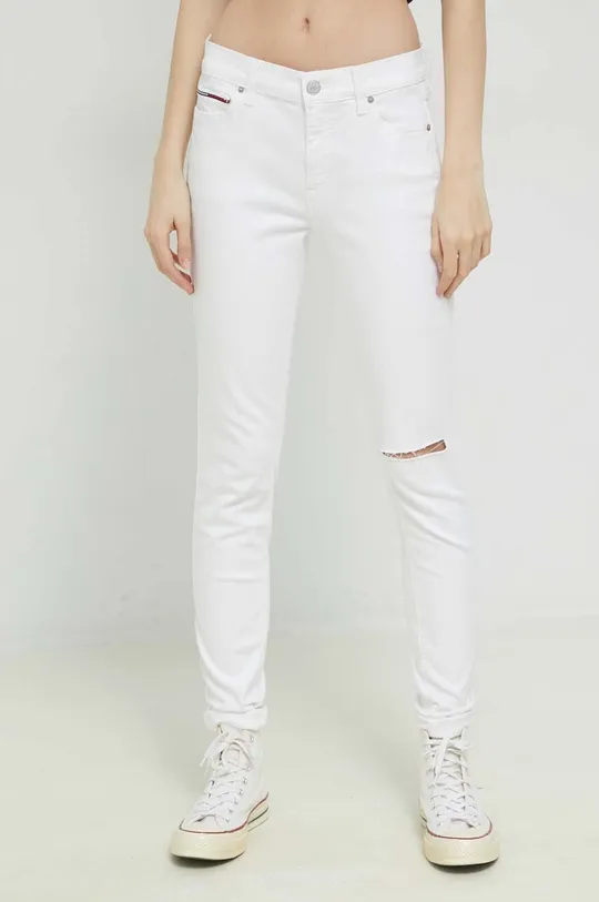λευκό Τζιν παντελόνι Tommy Jeans Γυναικεία