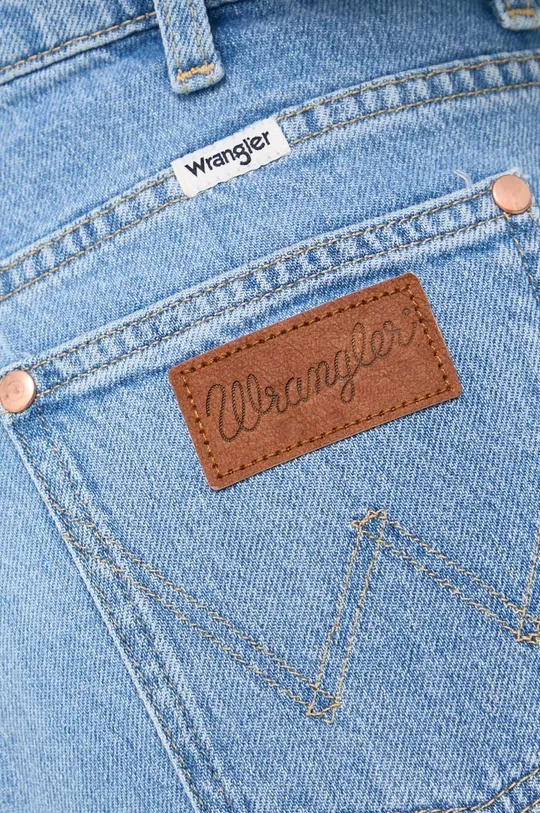 niebieski Wrangler jeansy Mom Straight