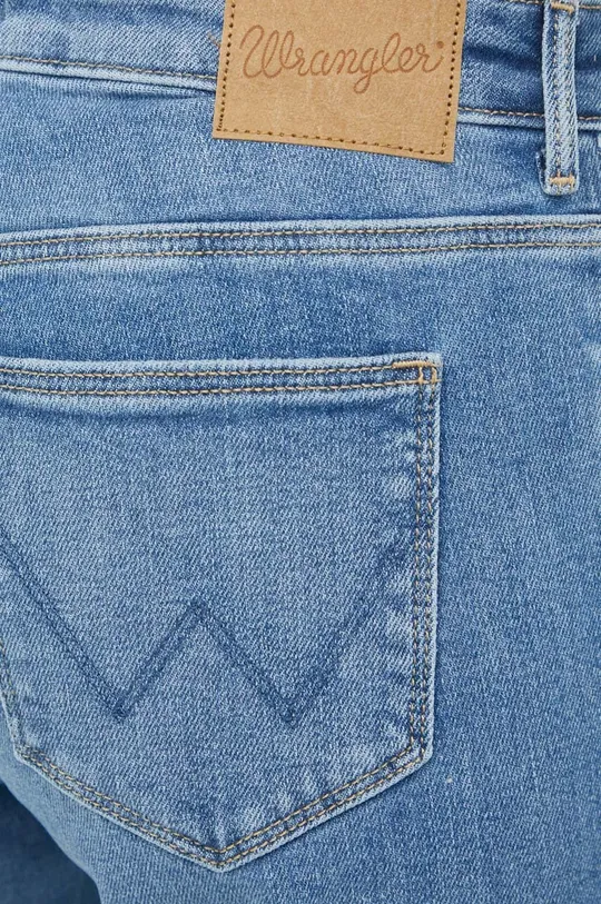 niebieski Wrangler jeansy Bootcut