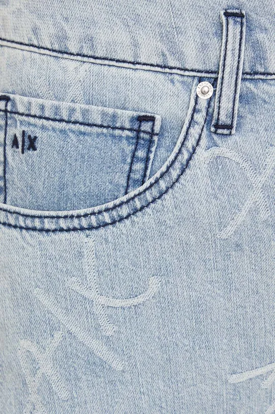 niebieski Armani Exchange szorty jeansowe