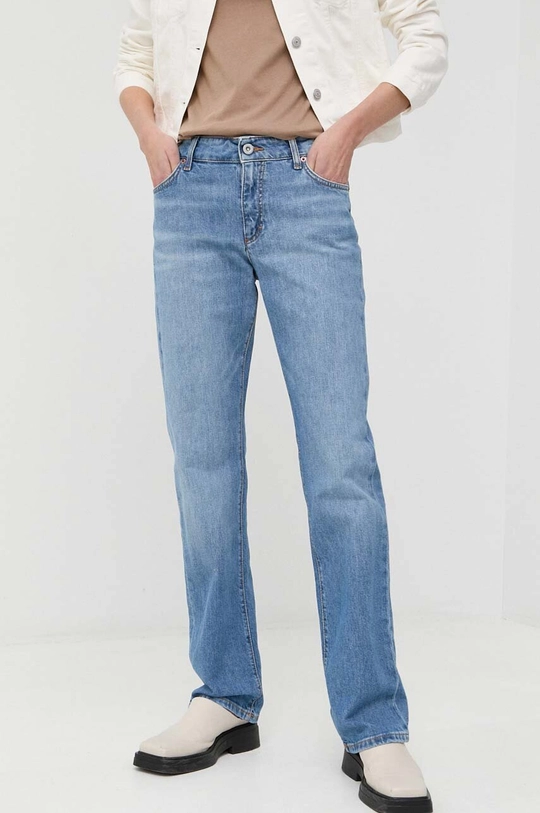 niebieski Mustang jeansy Style Crosby Relaxed Straight Damski