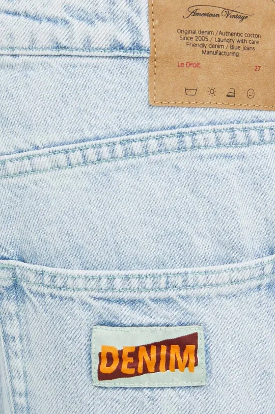 niebieski American Vintage jeansy