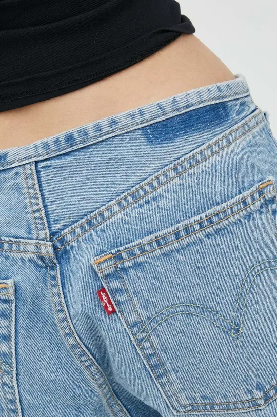 niebieski Levi's jeansy 501