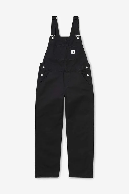Bavlnené nohavice na traky Carhartt WIP Bib Overall čierna