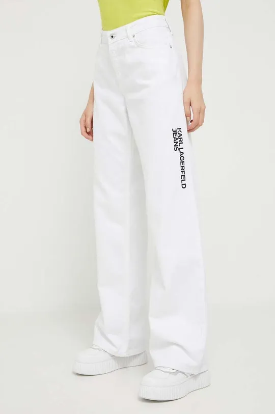 λευκό Τζιν παντελόνι Karl Lagerfeld Jeans Γυναικεία