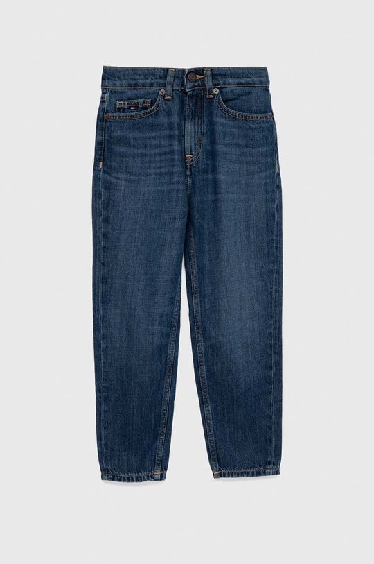 stalowy niebieski Tommy Hilfiger jeansy dziecięce Dziewczęcy