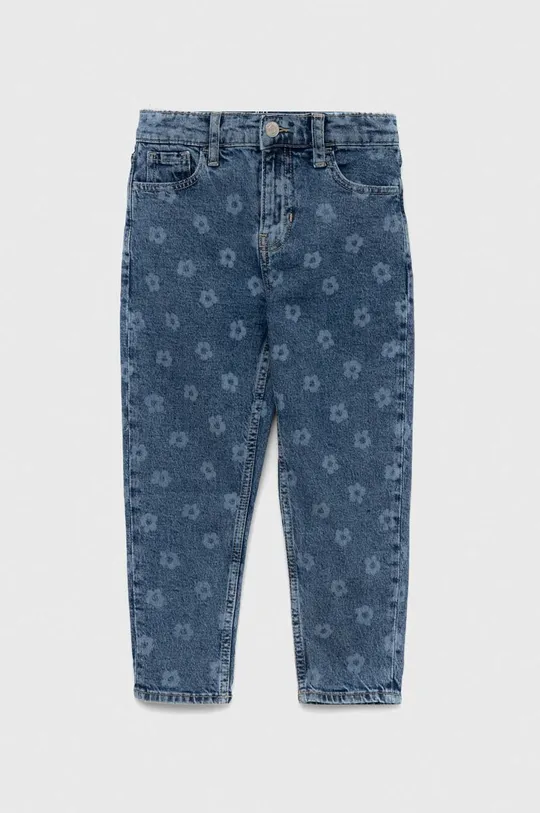 niebieski GAP jeansy dziecięce Floral Laser Dziewczęcy