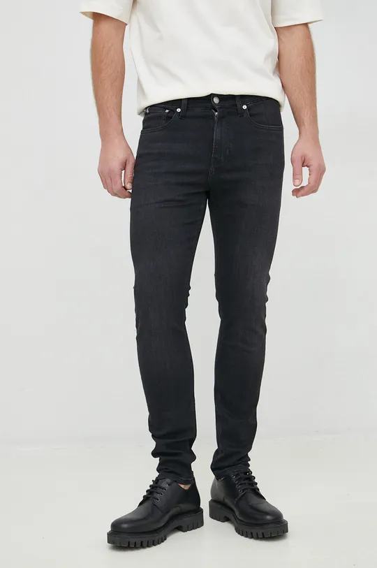 czarny Calvin Klein Jeans jeansy Męski