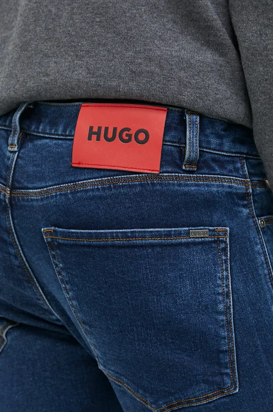 granatowy HUGO jeansy