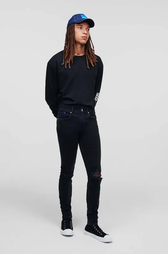 μαύρο Τζιν παντελόνι Karl Lagerfeld Jeans Ανδρικά