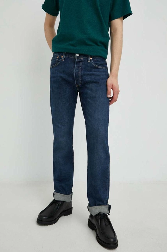 sötétkék Levi's farmer 501 Férfi