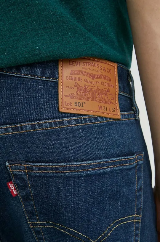 σκούρο μπλε τζιν παντελόνι Levi's 501