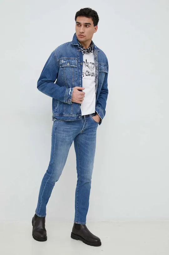 niebieski Liu Jo jeansy Frank Męski