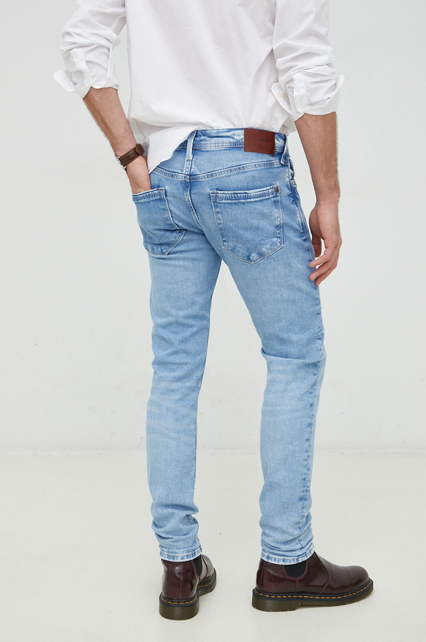 Pepe Jeans jeansi Stanley  Materialul de baza: 99% Bumbac, 1% Elastan Captuseala buzunarului: 60% Bumbac, 40% Poliester