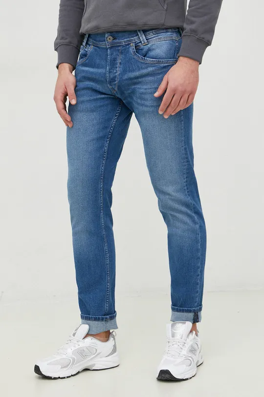 niebieski Pepe Jeans jeansy Spike Męski