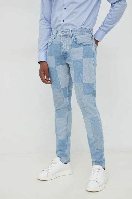 μπλε Τζιν παντελόνι Pepe Jeans Callen Weave Ανδρικά