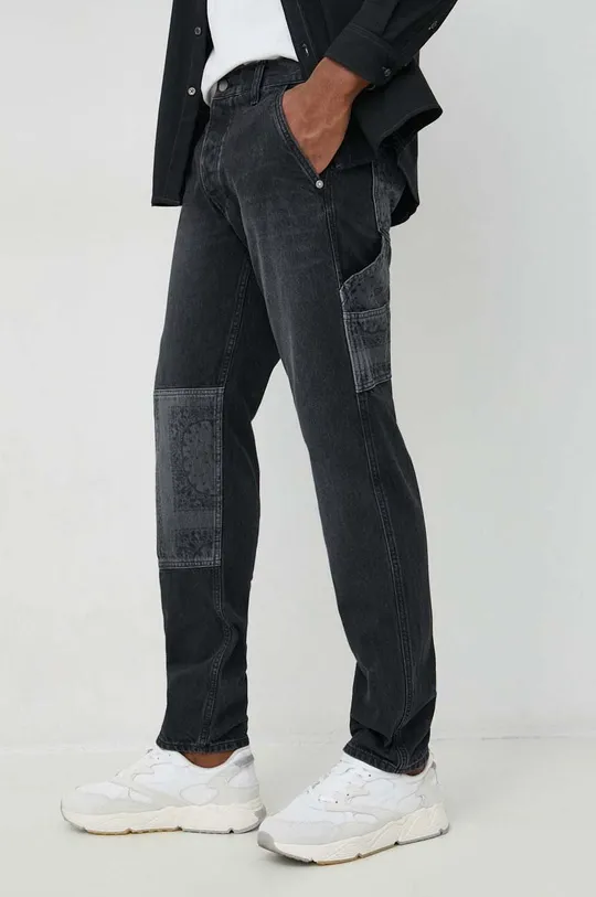 μαύρο Τζιν παντελόνι Pepe Jeans Adams Bandana Ανδρικά