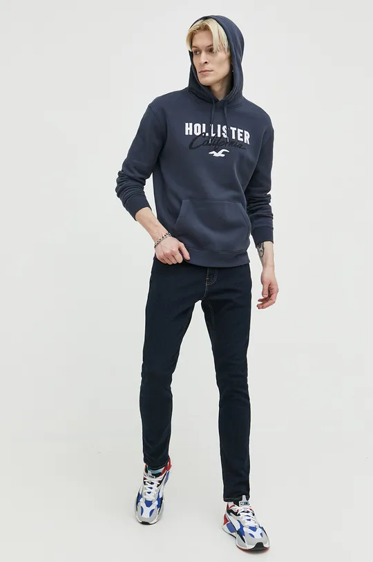 Τζιν παντελόνι Hollister Co. σκούρο μπλε
