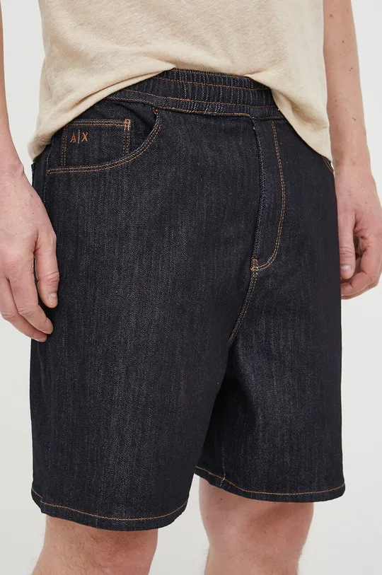 mornarsko modra Jeans kratke hlače Armani Exchange Moški