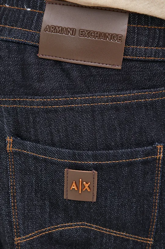 mornarsko modra Jeans kratke hlače Armani Exchange