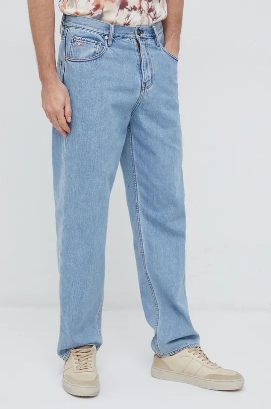 niebieski Emporio Armani jeansy Męski