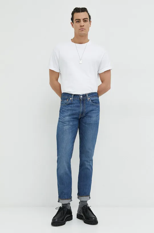 niebieski Levi's jeansy 511 Slim Męski