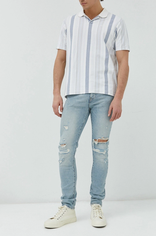 niebieski Levi's jeansy 510 Skinny Męski