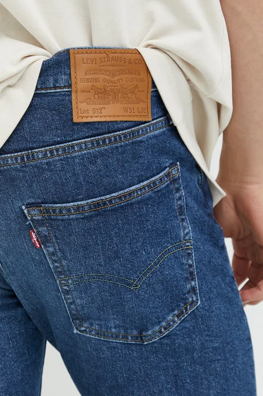 niebieski Levi's jeansy 512 Slim Taper
