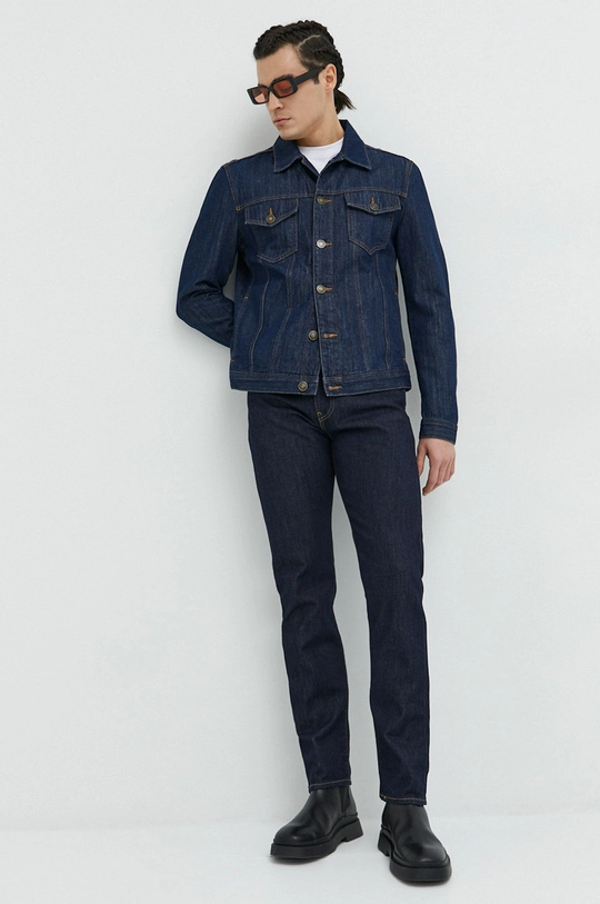 Levi's jeansy 502 Taper granatowy