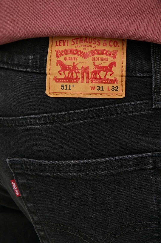 μαύρο Τζιν παντελόνι Levi's 511 Slim