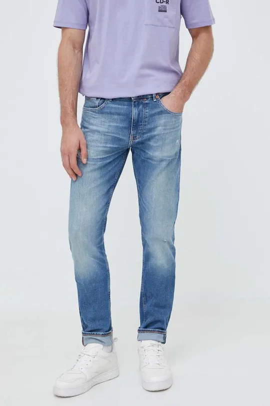 niebieski BOSS jeansy BOSS ORANGE Męski