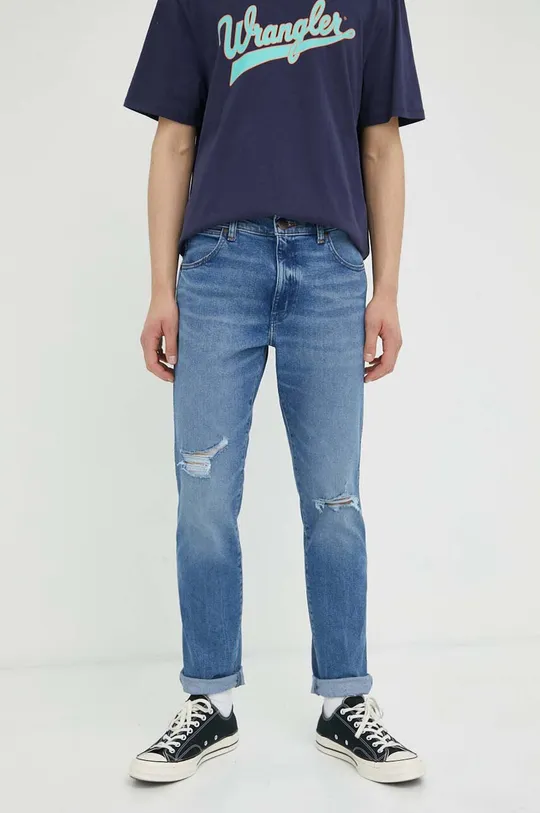 blu Wrangler jeans Larston Uomo