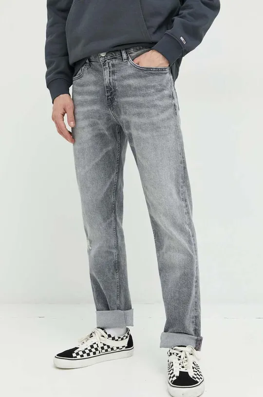 szary Tommy Jeans jeansy Ryan Męski
