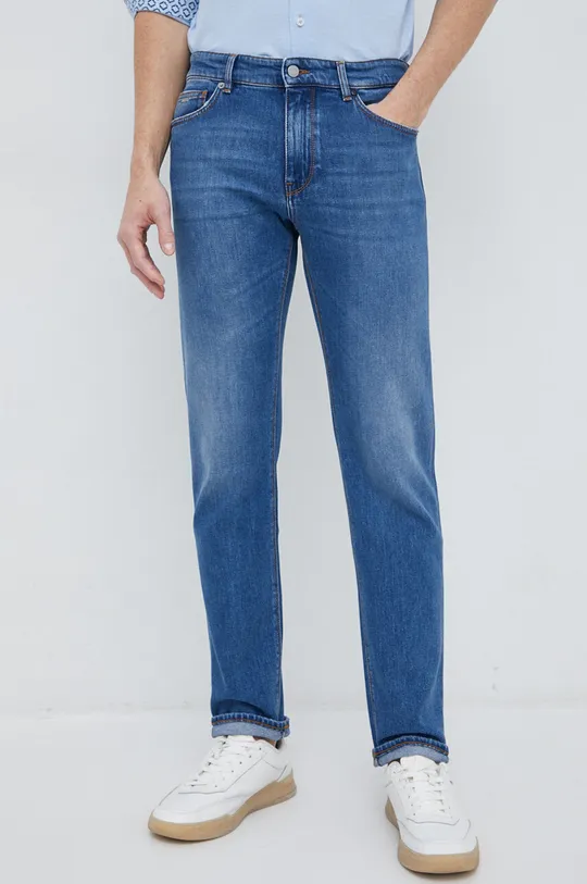 niebieski BOSS jeansy Maine Męski